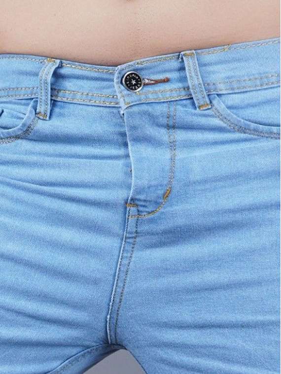 men plain mid rise full length jeans - 22344249 -  Standard Image - 3