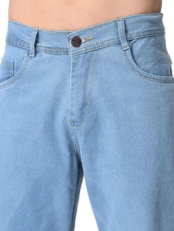 men plain mid rise full length jeans - 22344266 -  Standard Image - 3