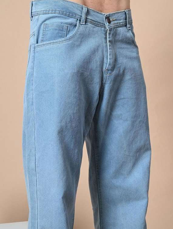 men plain mid rise full length jeans - 22344301 -  Standard Image - 3