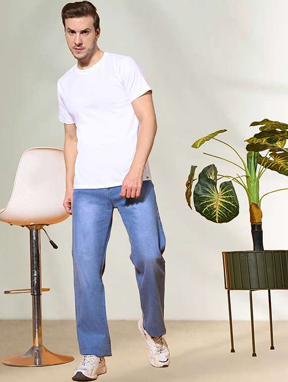 men washed mid rise full length jeans - 22344333 -  Standard Image - 3