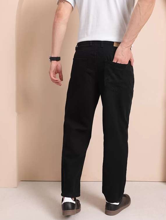 men plain mid rise full length denim jeans - 22344526 -  Standard Image - 3