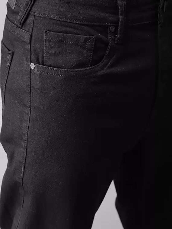 men plain mid rise ankle length slim fit jeans - 22344590 -  Standard Image - 3