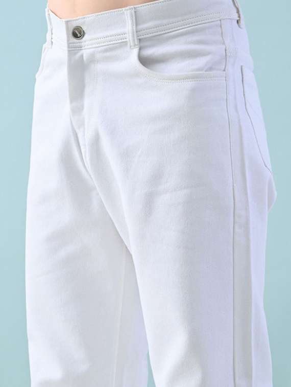 men plain mid rise full length jeans - 22344732 -  Standard Image - 3