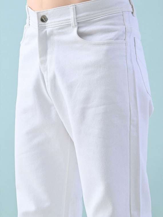 men plain mid rise full length jeans - 22344765 -  Standard Image - 3