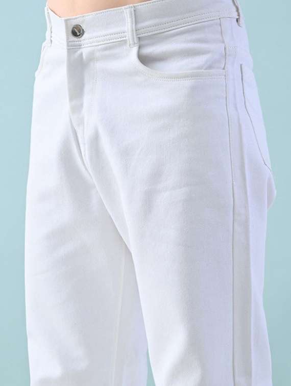 men plain mid rise full length jeans - 22344779 -  Standard Image - 3