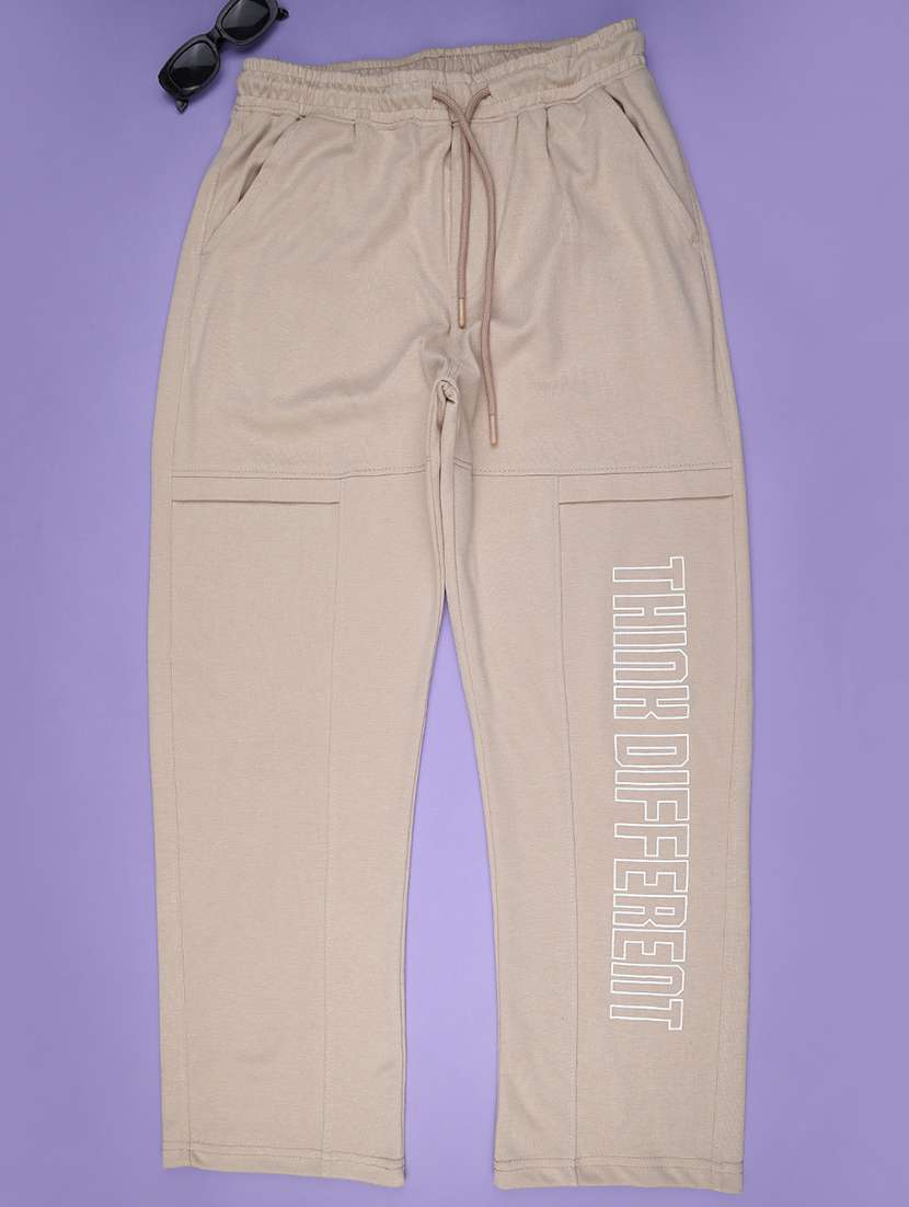 boys printed mid rise track pant