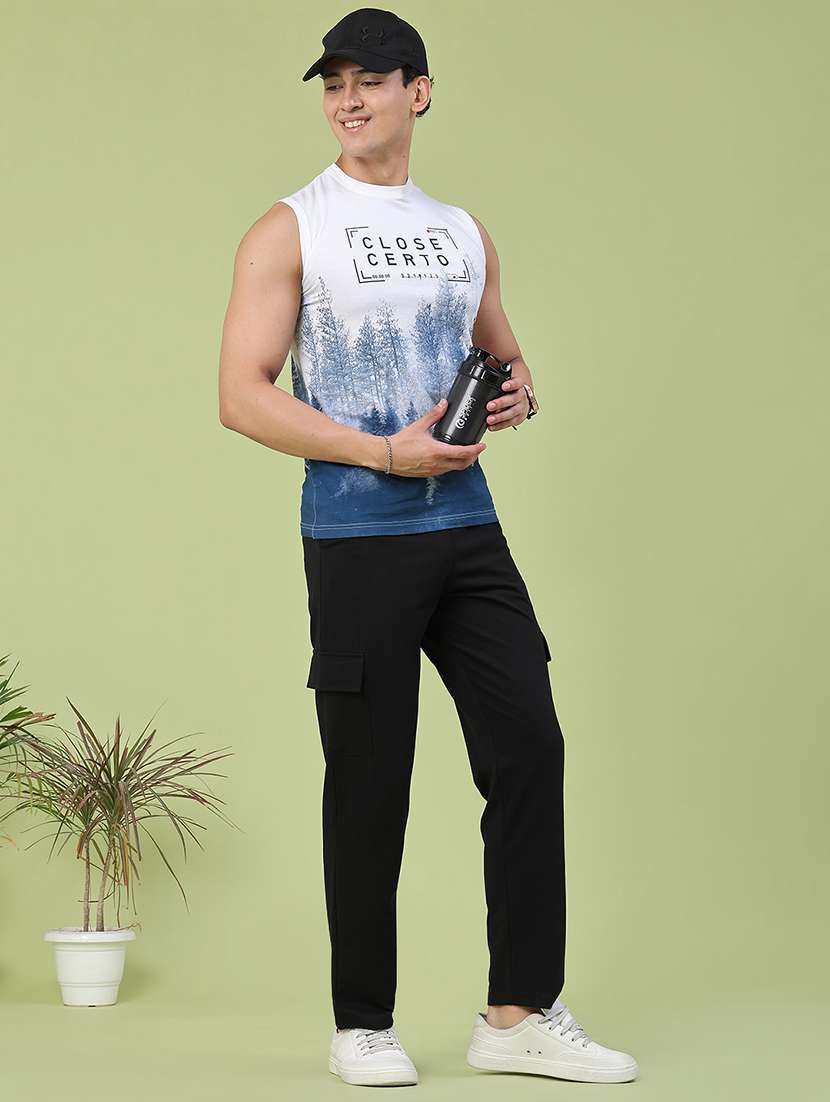 men solid mid rise cargo pant - 22345120 -  Standard Image - 5