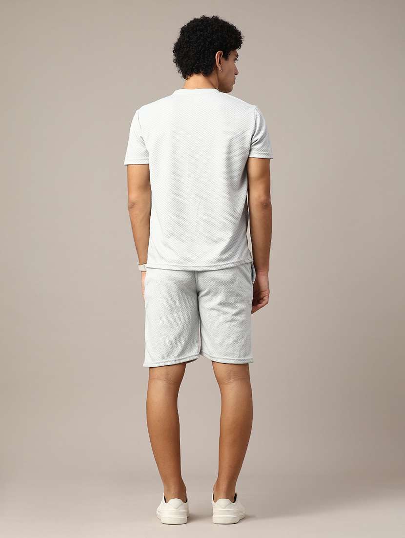 grey cotton plain coord set - 22345180 -  Standard Image - 3