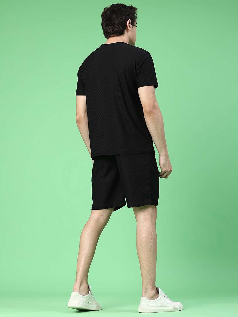 black cotton plain coord set - 22345186 -  Standard Image - 3