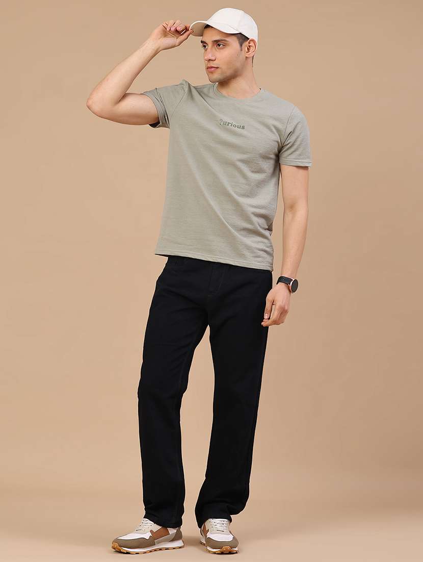 men plain mid rise full length relaxed fit jeans - 22345611 -  Standard Image - 5