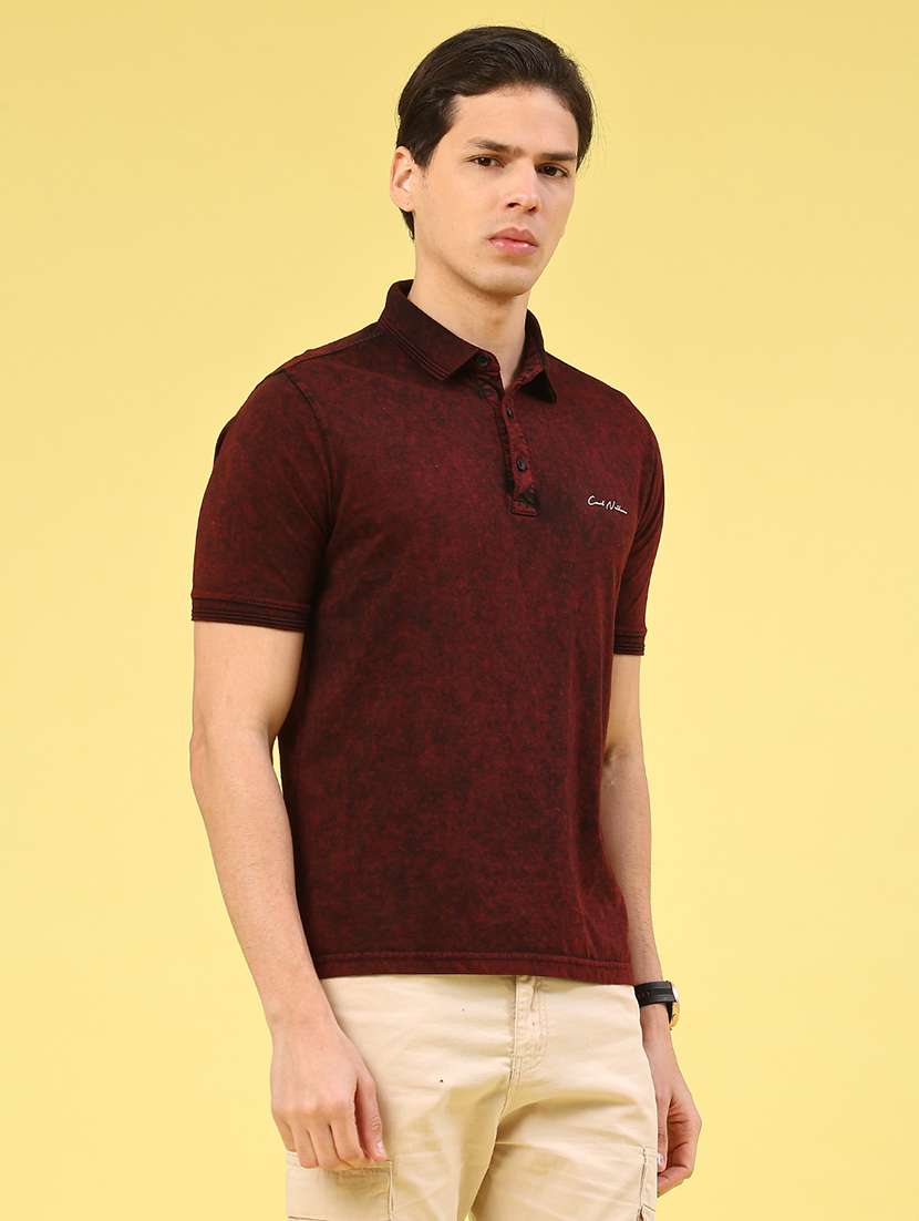 men printed short sleeve regular fit polo t-shirt - 22345619 -  Standard Image - 3