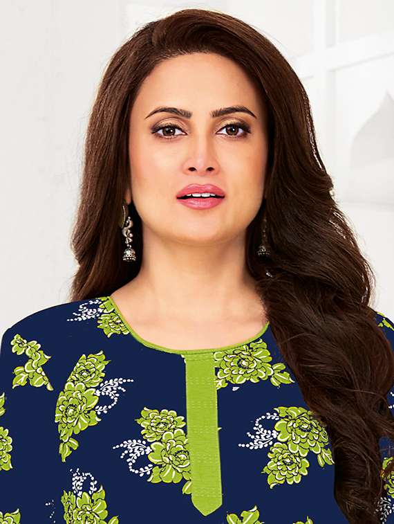 Women Printed Three Quarter Sleeve Kurta Patiala With Dupatta Set - 22345720 -  Standard Image - 3