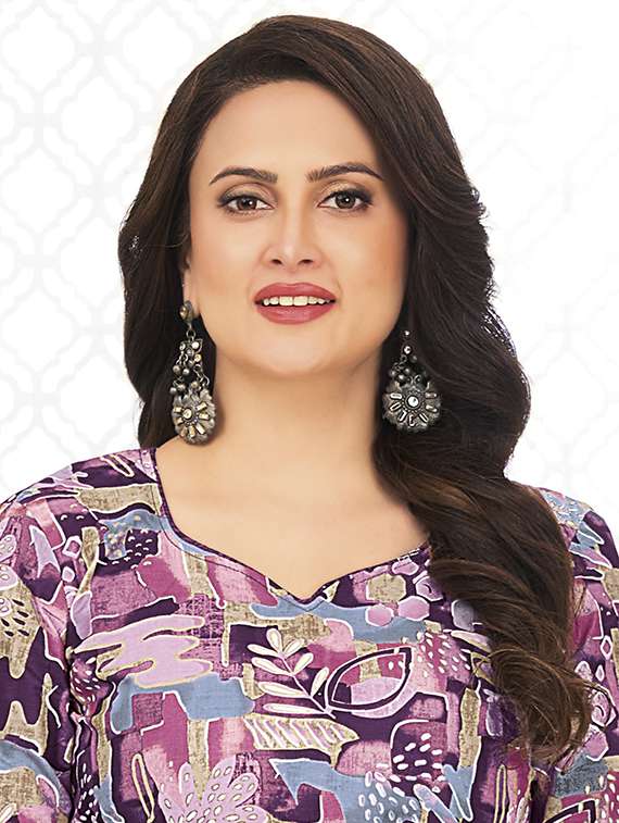 women printed three quarter sleeve kurta patiala with dupatta set - 22345727 -  Standard Image - 3