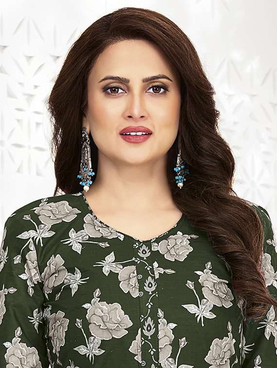 women printed three quarter sleeve kurta patiala with dupatta set - 22345734 -  Standard Image - 3