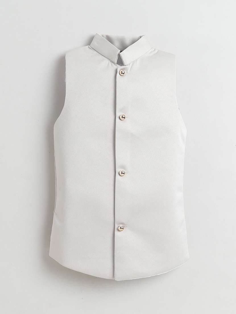 boys embroidered long sleeve sherwani set - 22345914 -  Standard Image - 3