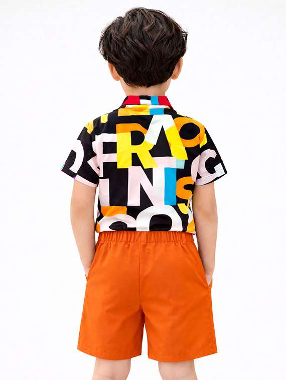 boys printed shirt and shorts set - 22345947 -  Standard Image - 3