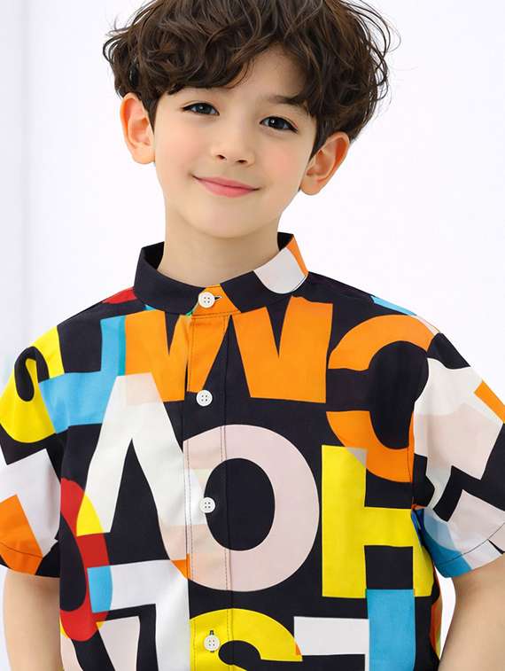 boys printed shirt and shorts set - 22345947 -  Standard Image - 5