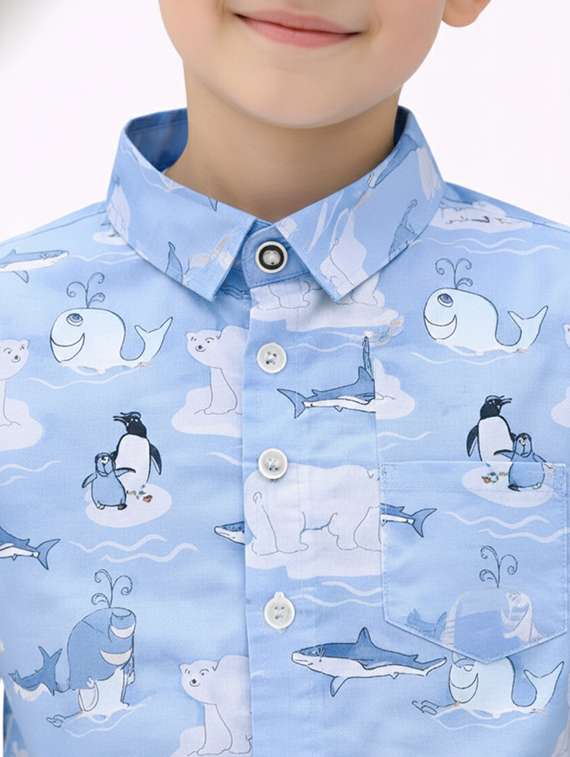 boys printed shirt and shorts set - 22345957 -  Standard Image - 5