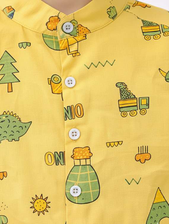boys printed shirt and shorts set - 22345969 -  Standard Image - 5