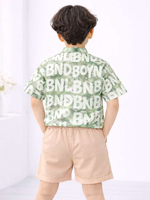 boys printed shirt and shorts set - 22345983 -  Standard Image - 3