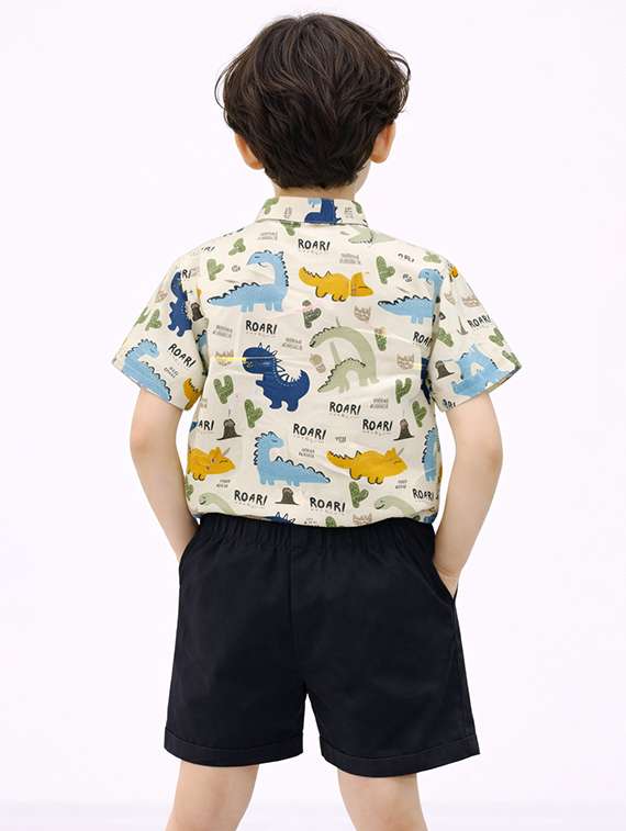 boys printed shirt and shorts set - 22345999 -  Standard Image - 3