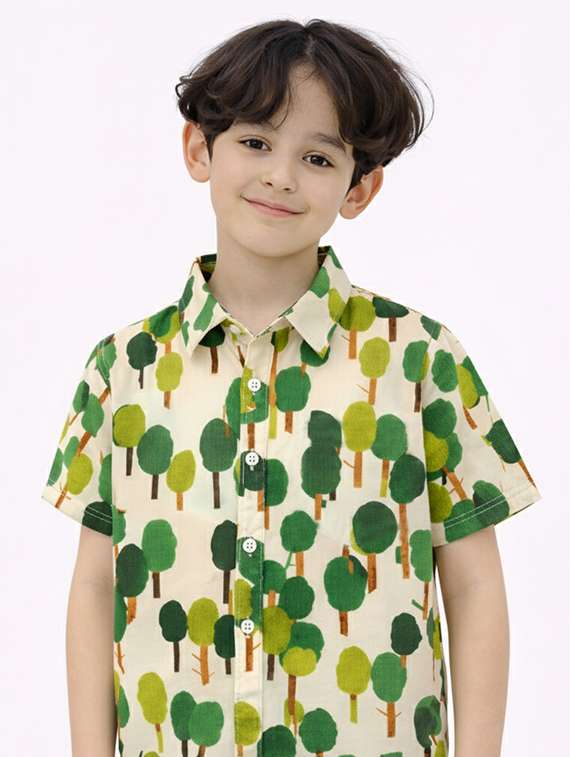 boys printed shirt and shorts set - 22346027 -  Standard Image - 5