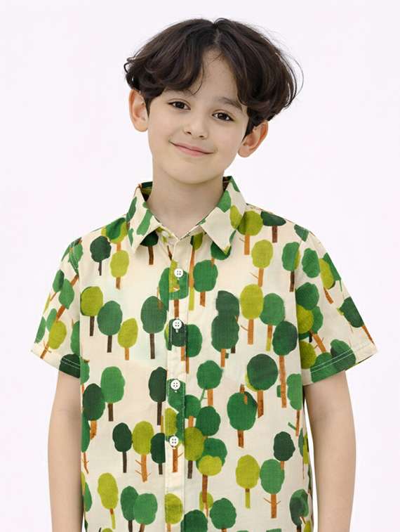 boys printed shirt and shorts set - 22346030 -  Standard Image - 5