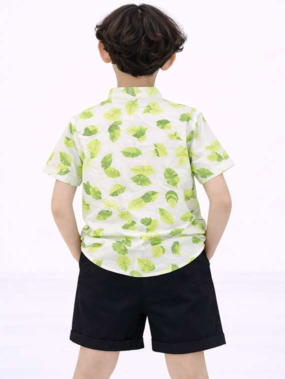 boys printed shirt and shorts set - 22346033 -  Standard Image - 3