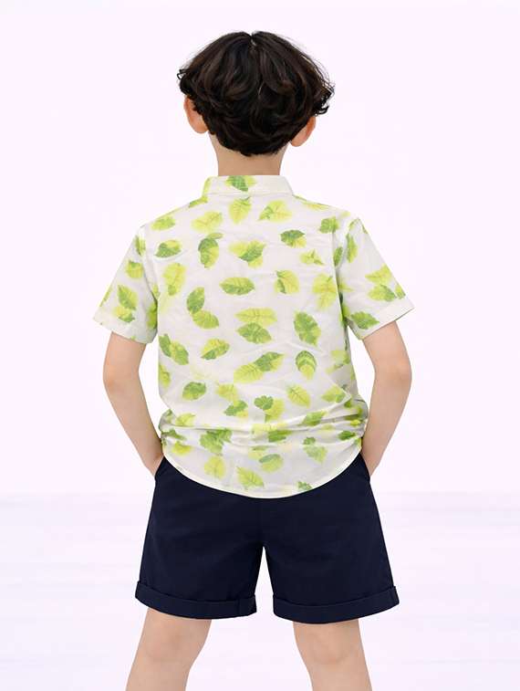 boys printed shirt and shorts set - 22346034 -  Standard Image - 3