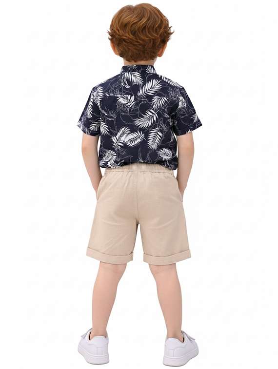 boys printed shirt and shorts set - 22346041 -  Standard Image - 3