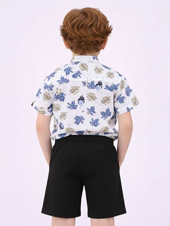 boys printed shirt and shorts set - 22346048 -  Standard Image - 3