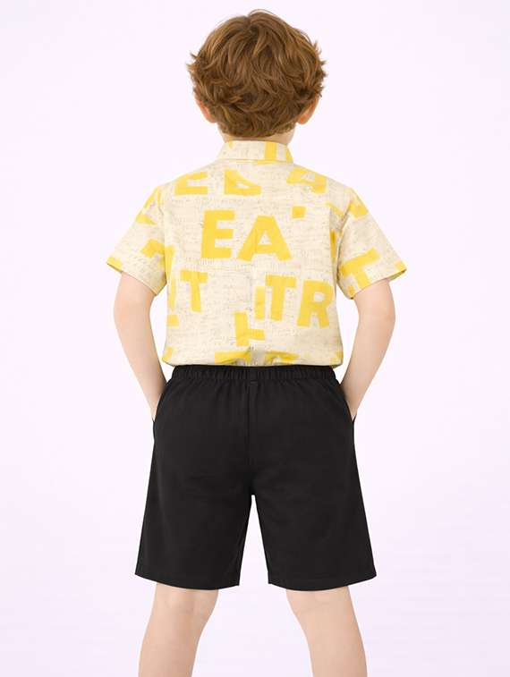 boys printed shirt and shorts set - 22346054 -  Standard Image - 3