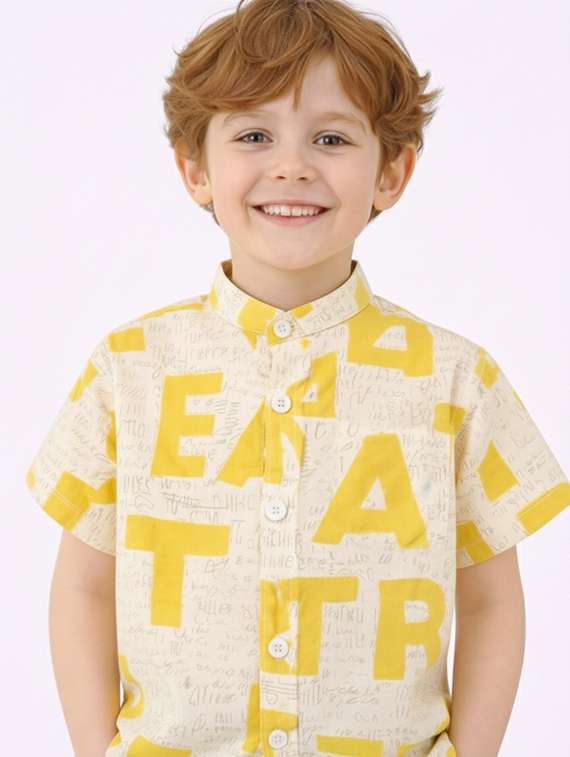 boys printed shirt and shorts set - 22346054 -  Standard Image - 5