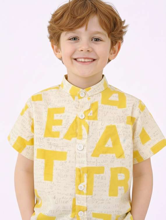 boys printed shirt and shorts set - 22346057 -  Standard Image - 5