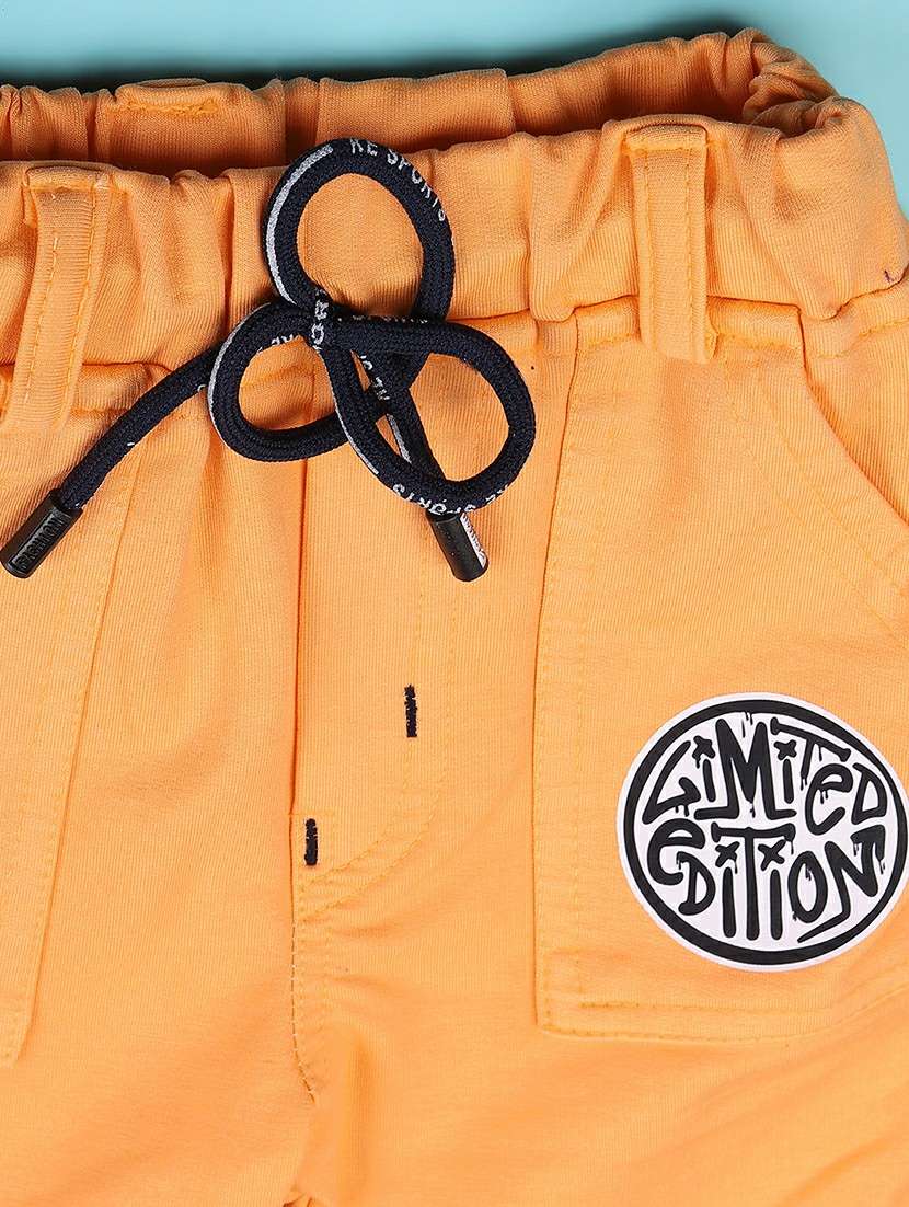 orange cotton combo infant twin set - 22346155 -  Standard Image - 5