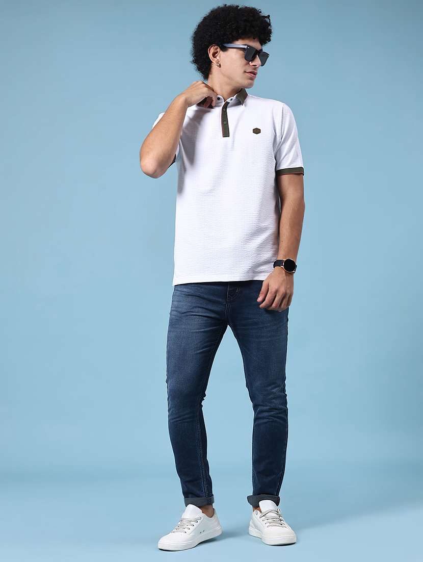 men washed mid rise full length slim fit jeans - 22346247 -  Standard Image - 5