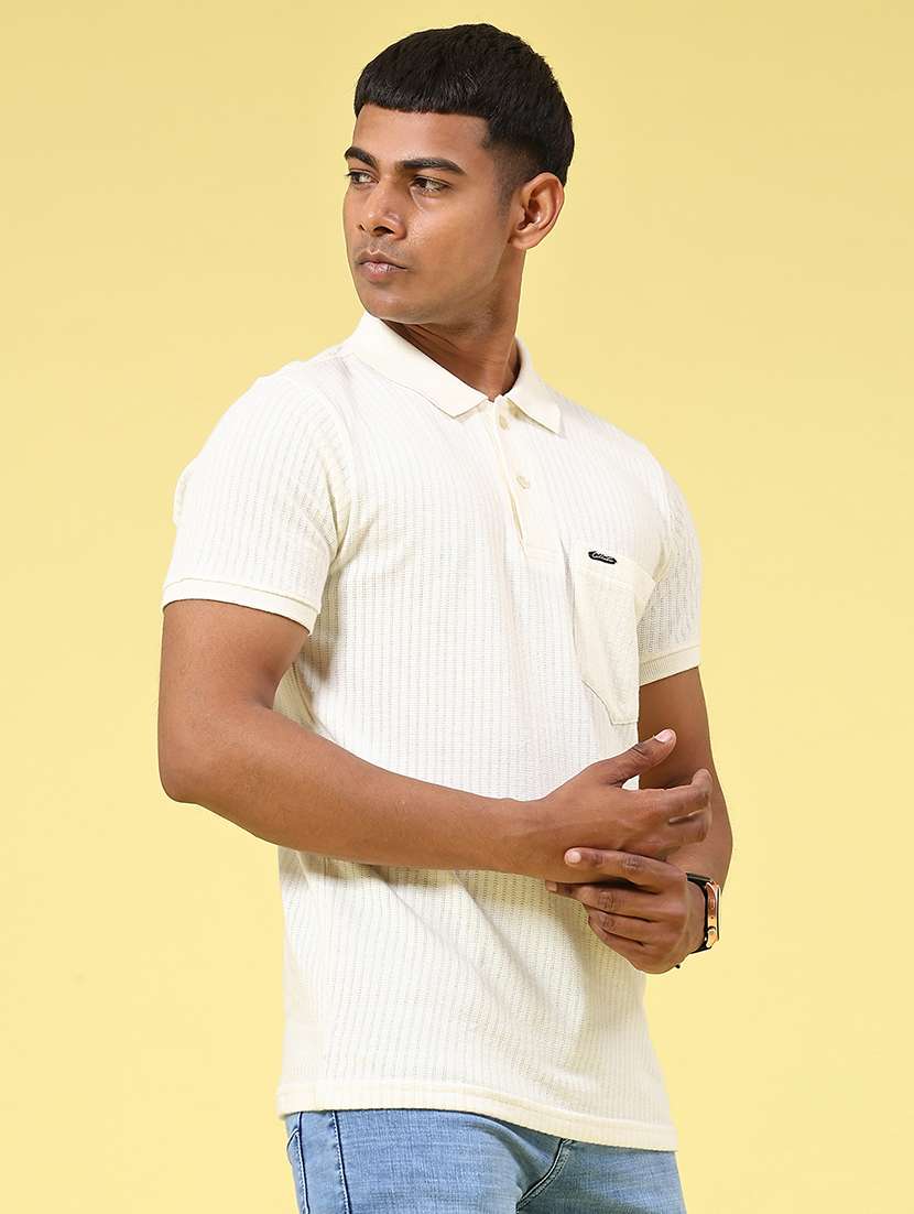 men self design short sleeve regular fit polo t-shirt - 22346270 -  Standard Image - 3