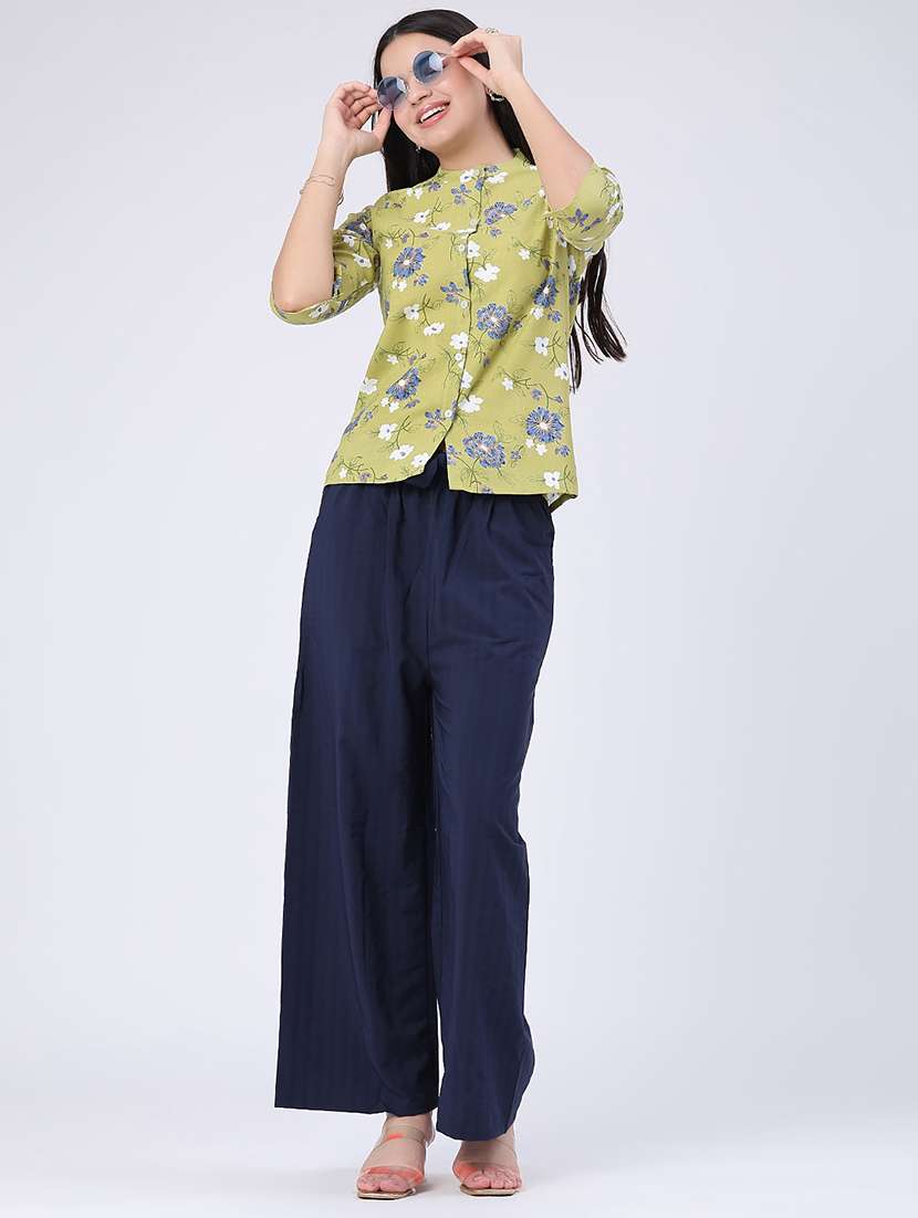 women printed three quarter sleeves regular shirt - 22346334 -  Standard Image - 5