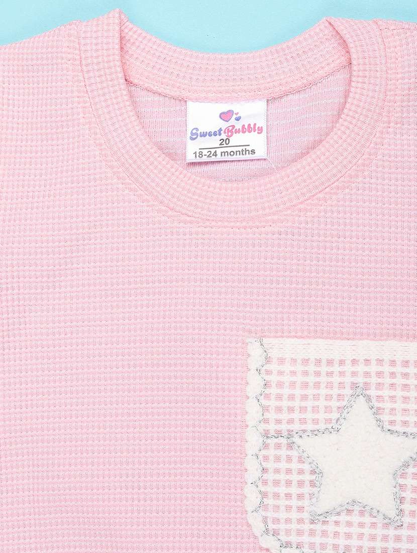 pink cotton combo infant twin set - 22346349 -  Standard Image - 3