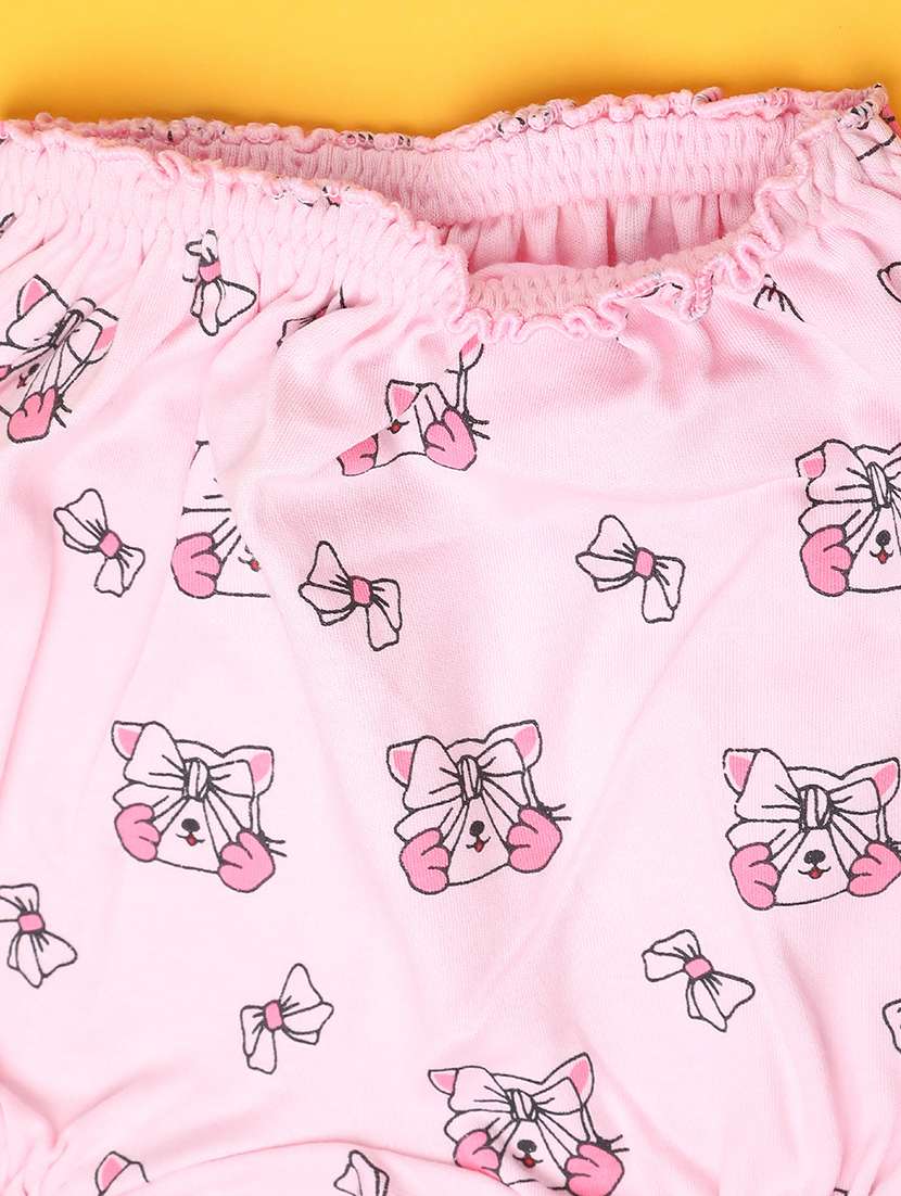 pink cotton combo infant twin set - 22346369 -  Standard Image - 5