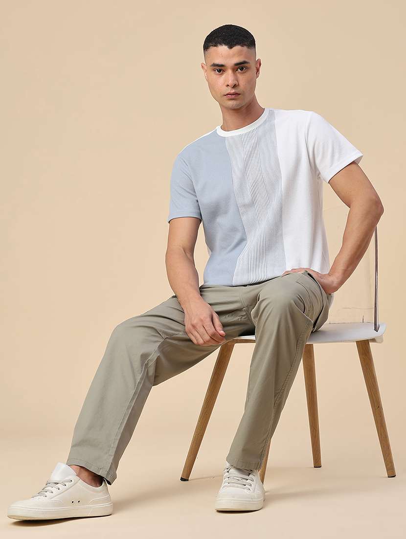 men solid mid rise regular fit cargo  - 22346414 -  Standard Image - 5