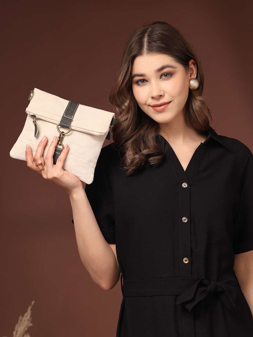 women solid sling bag with adjustable strap - 22346798 -  Standard Image - 5