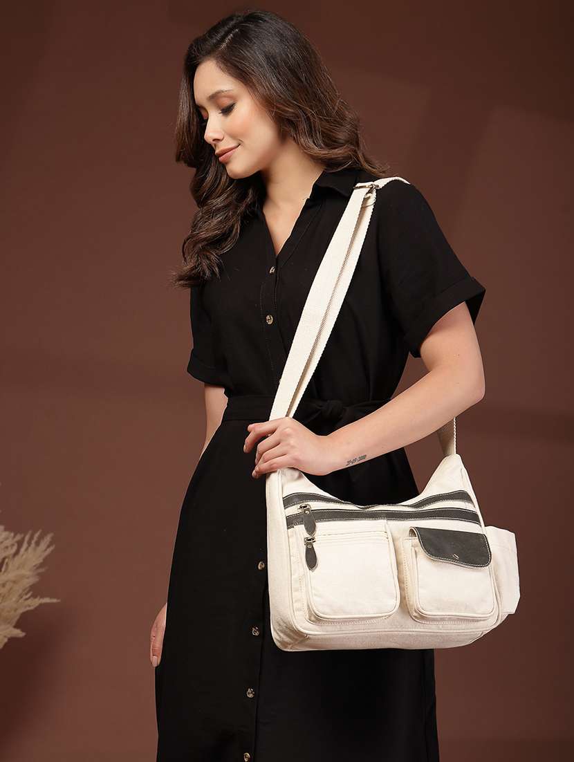 women solid sling bag with adjustable strap - 22346803 -  Standard Image - 5