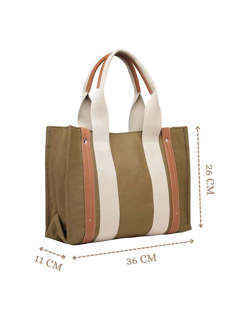 women solid canvas handbag - 22347114 -  Standard Image - 3