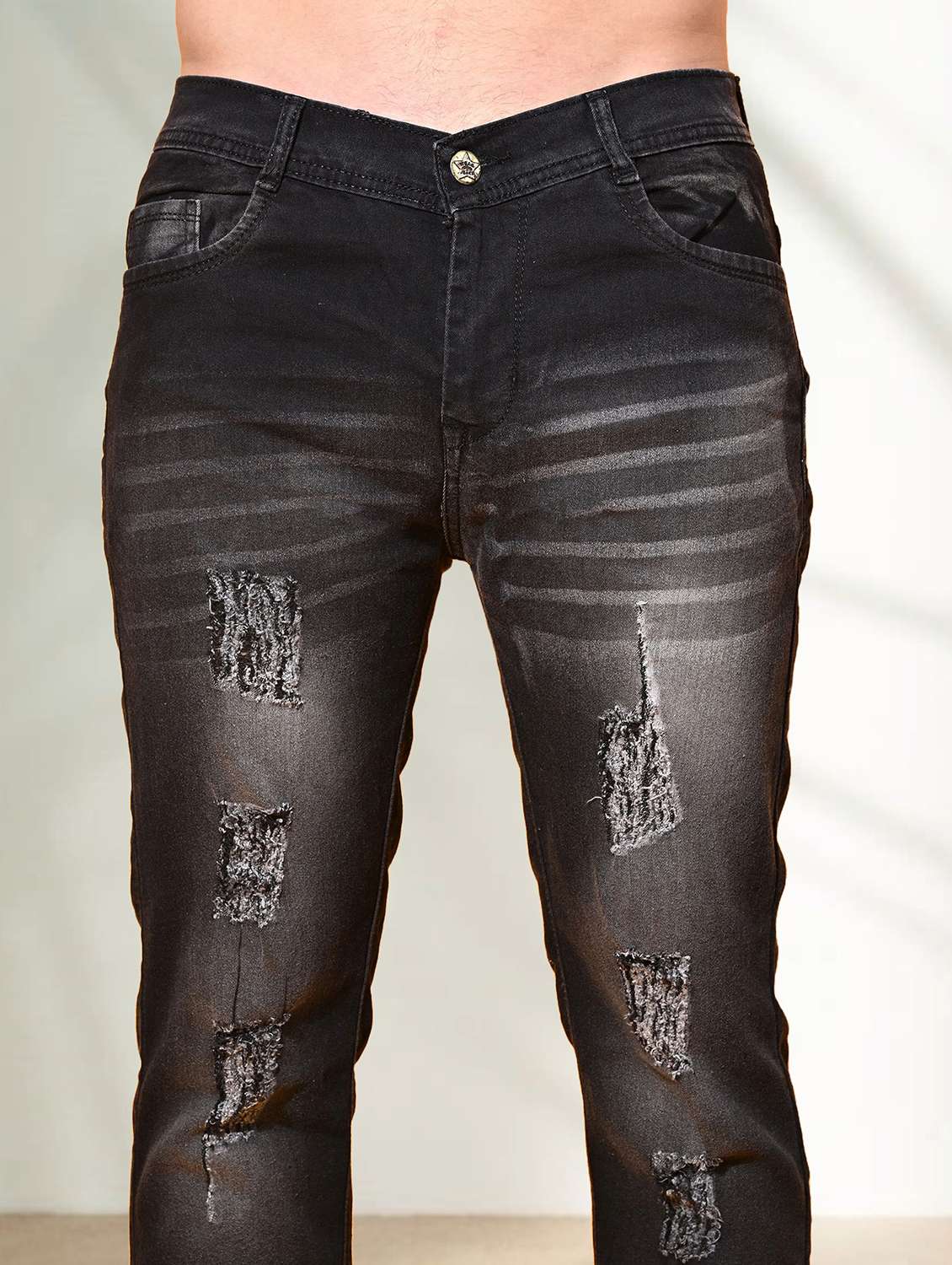 men distressed mid rise slim fit jean - 22347182 -  Standard Image - 3