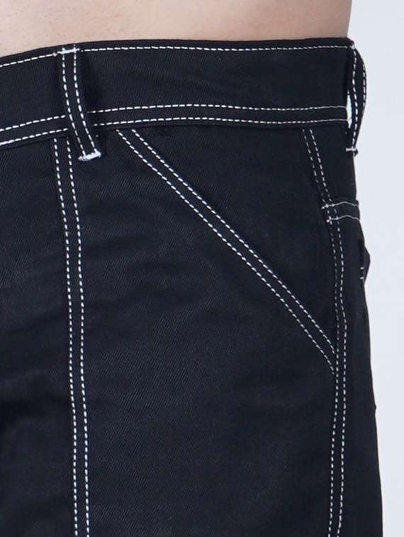 men solid mid rise denim cargo - 22347346 -  Standard Image - 3