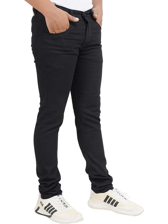 men solid mid rise slim fit jeans 