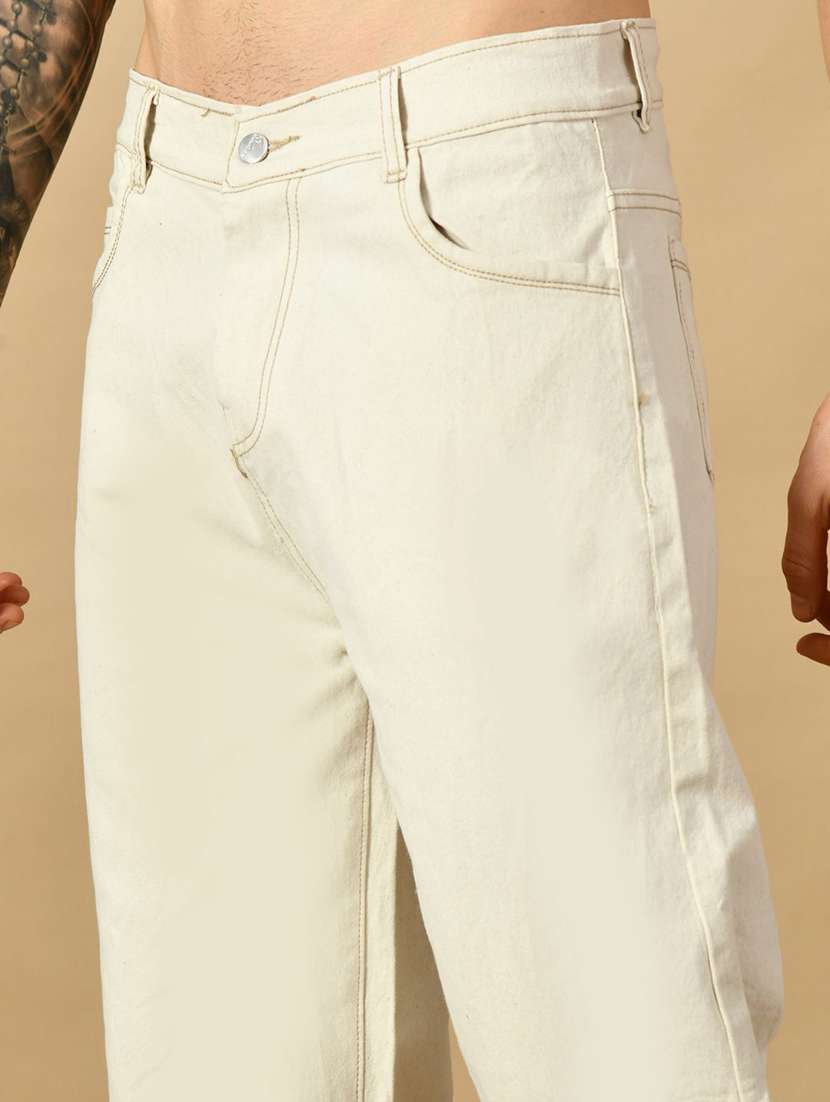 men solid mid rise straight fit jeans  - 22348133 -  Standard Image - 3