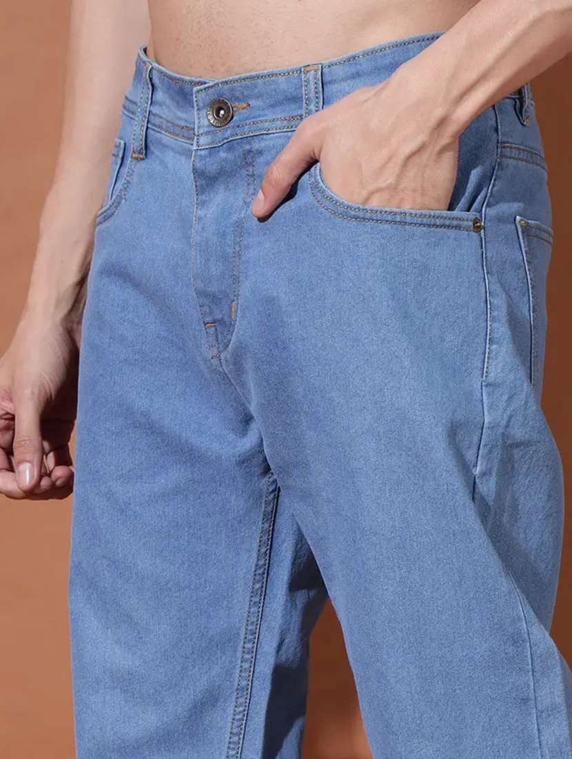 men solid mid rise relaxed fit jeans  - 22348933 -  Standard Image - 3