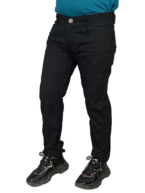 men solid mid rise slim fit jeans